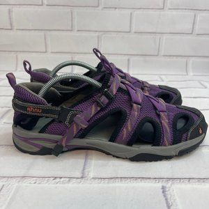 Ahnu Tilden V Strap Outdoor Hiking Women's Purple Sandals slip on shoes